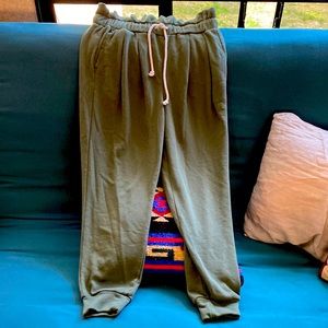 LOU & GREY olive green Lounge Pants/ Joggers